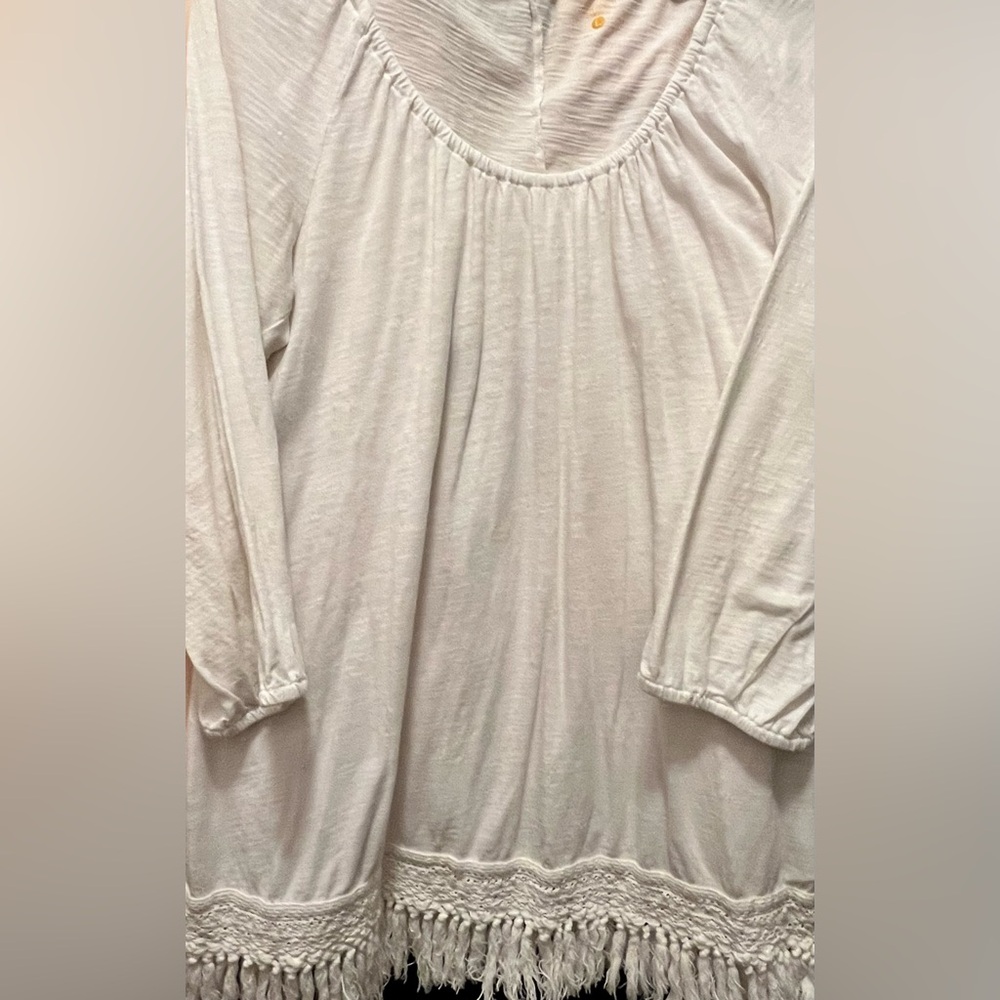 LILLY PULITZER | Lg | Cotton Tunic with MACRAMÉ trim!